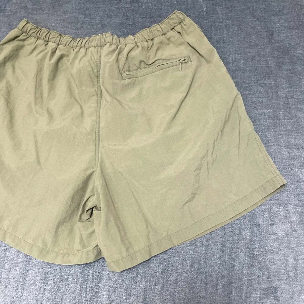 Columbia Board Shorts Mens 34 Olive Green Drawstring Waist Swimwear Back Pocket